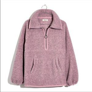 NWT Madewell Polartec Fleece Half-Zip Jacket in Purple